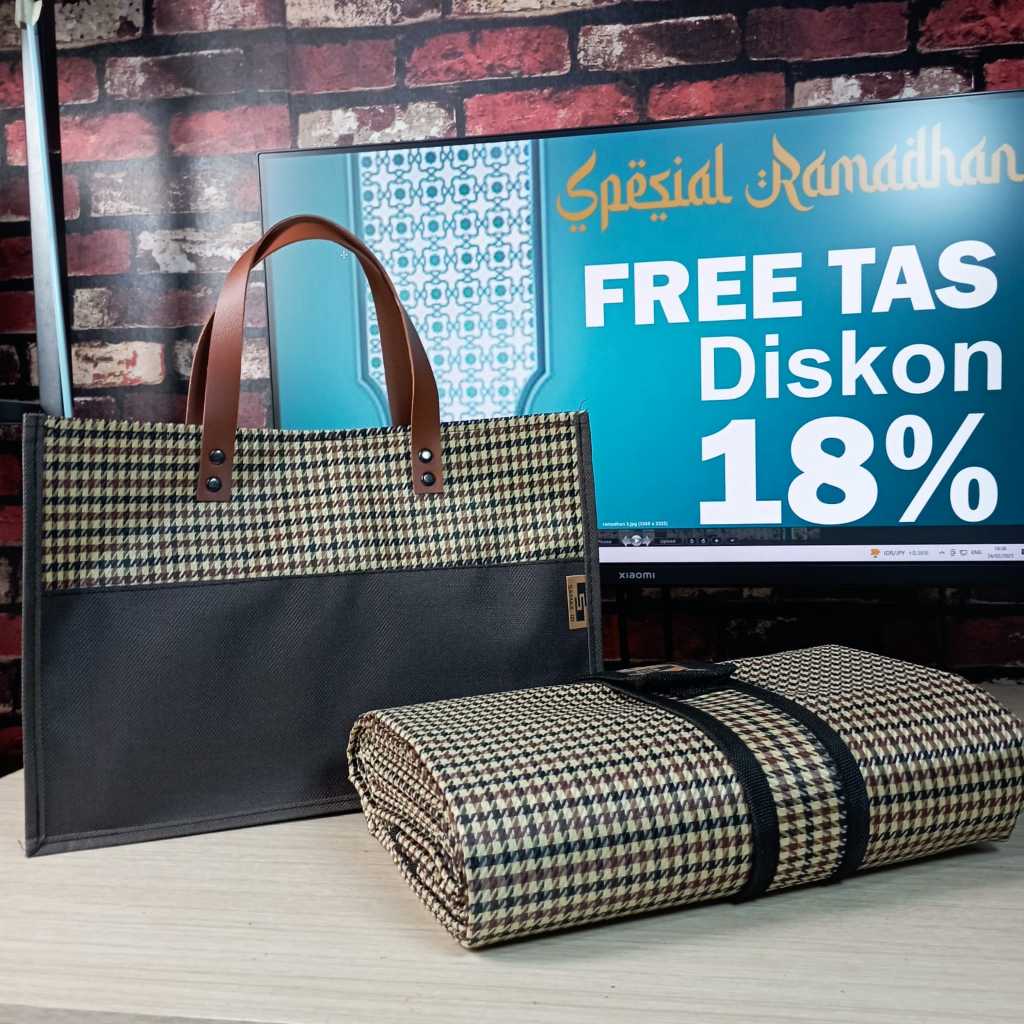 Tikar Piknik Lipat Premium Aesthetic Anti Slip