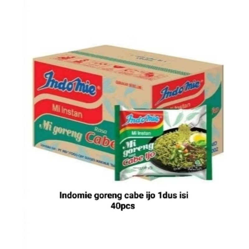 Indomie goreng cabe ijo 1dus isi 40pcs