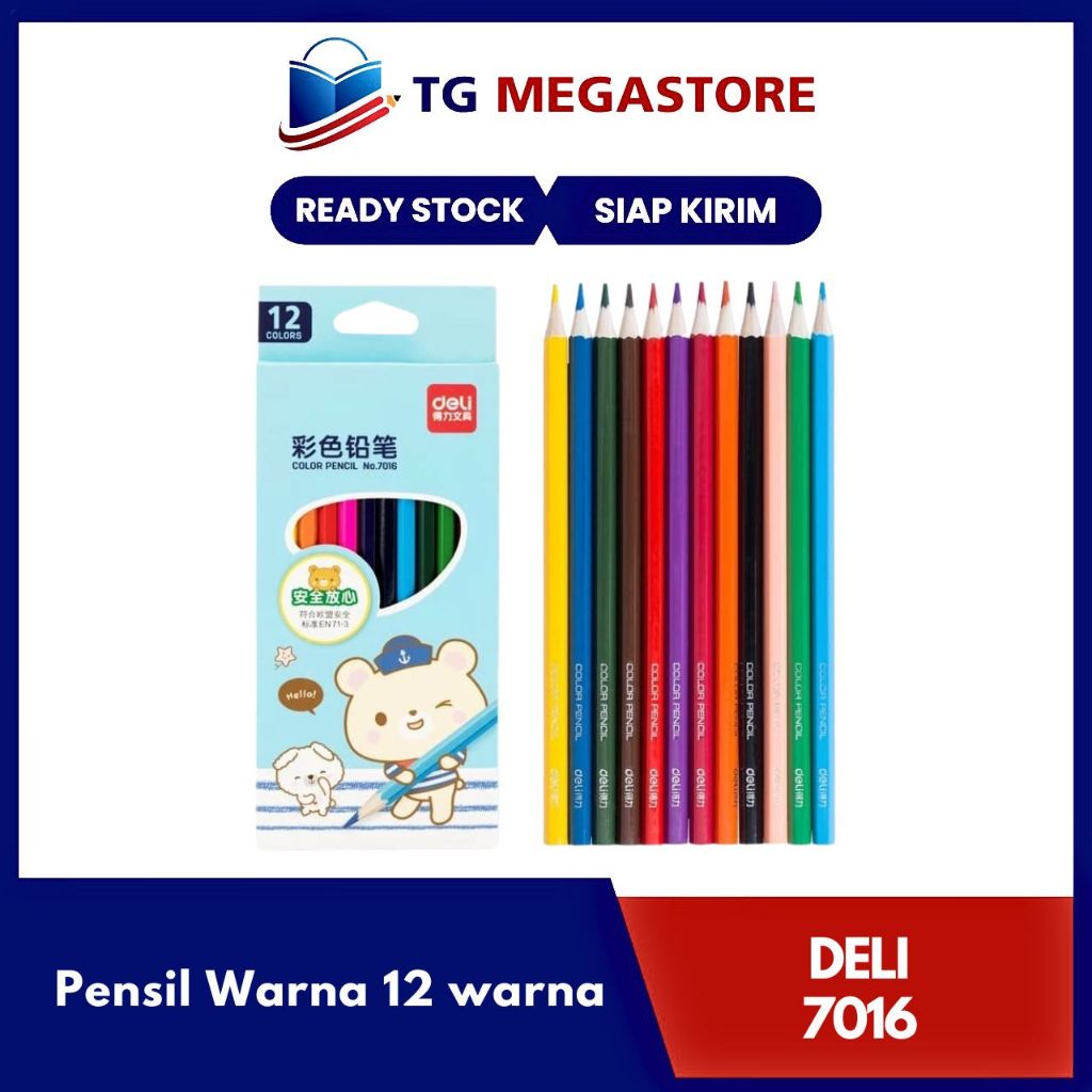 

Pensil Warna deli 12 warna - 7016