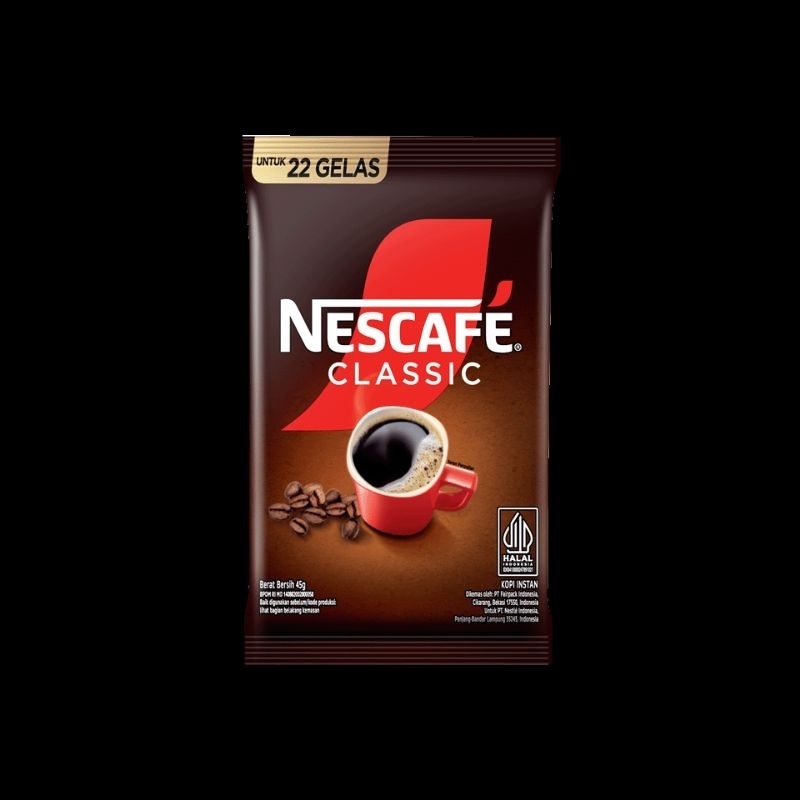 

Original Nescafe Classic 45gr Kopi Bubuk Instant Tanpa Gula & Ampas