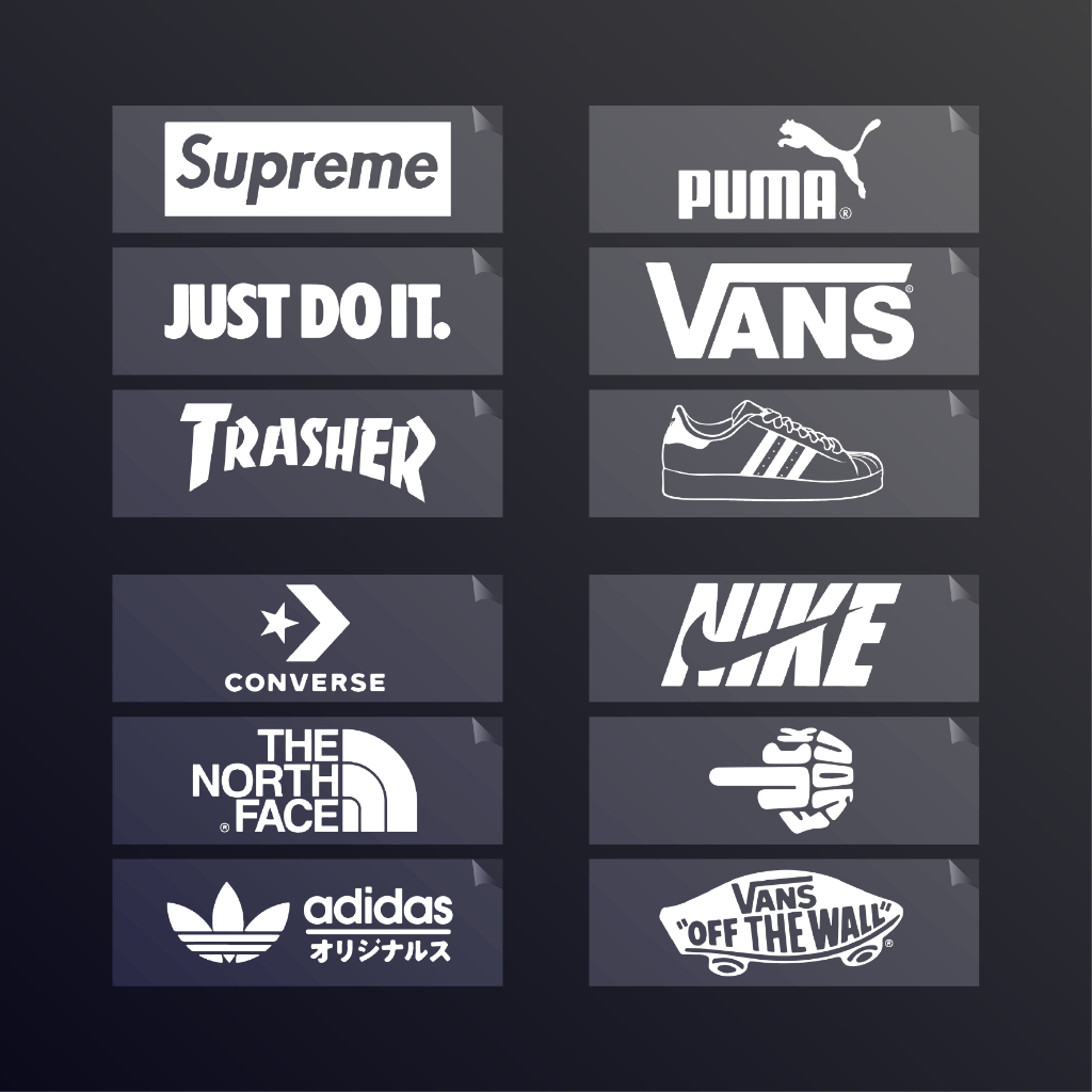 

UV DTF STICKER BRAND LOGO | WHITE INK | TAHAN AIR | ANTI GORES | HELM MOTOR TUMBLER LAPTOP KOPER