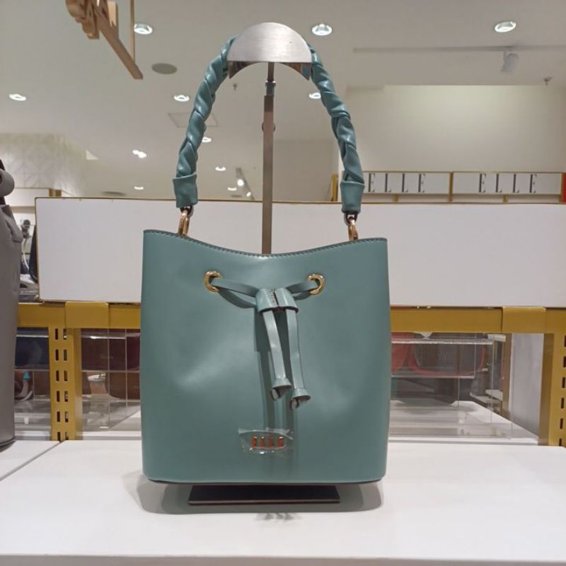 Yas Handbag Wanita ELLE 41578 Produk Terbaru Original Depstore Mall Tas Serut Bucket Jinjing Selempa
