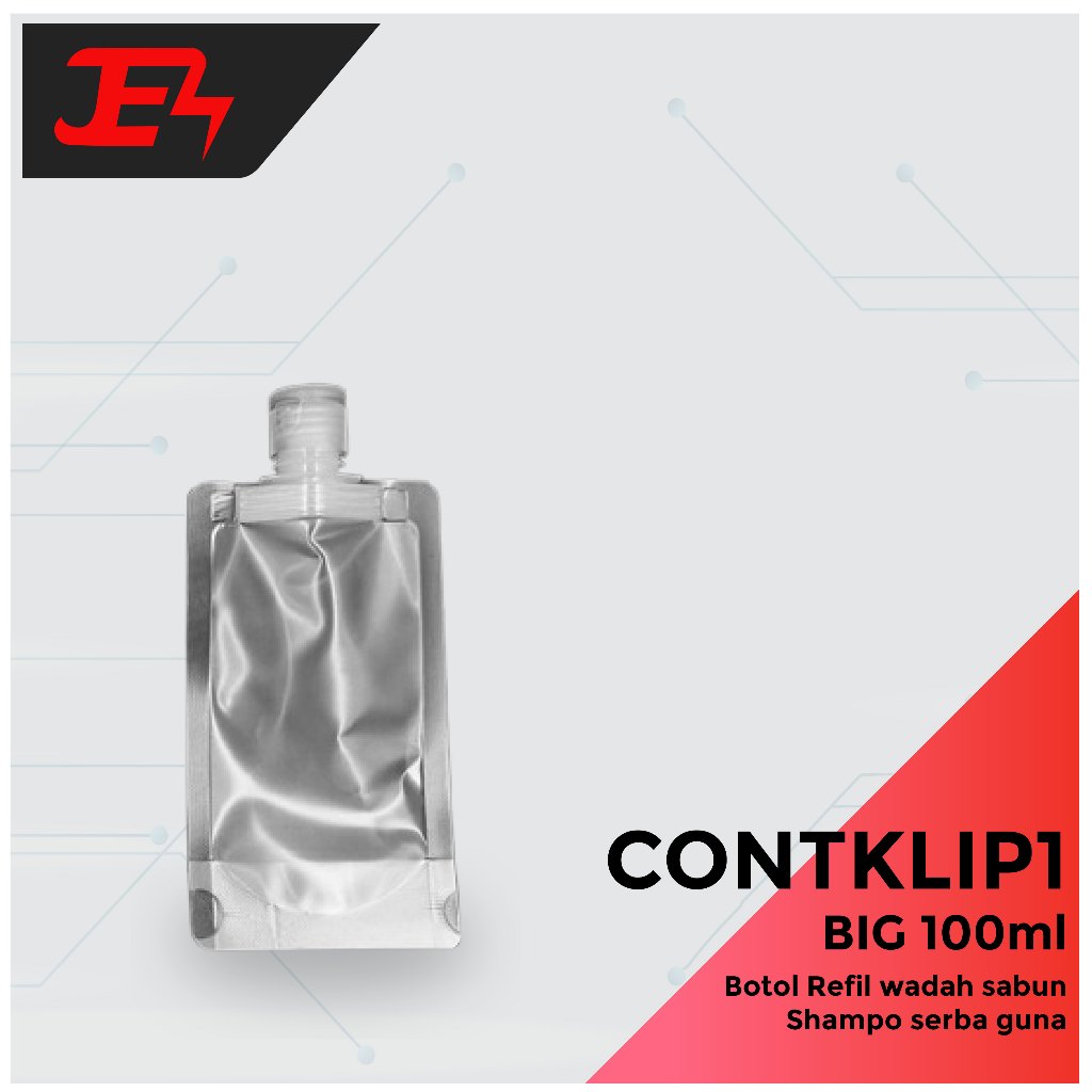 JE Travel Pouch ISI ULANG Sabun Lotion | Botol Plastik tutup fliptop reffil shampo refil sampo / Pou