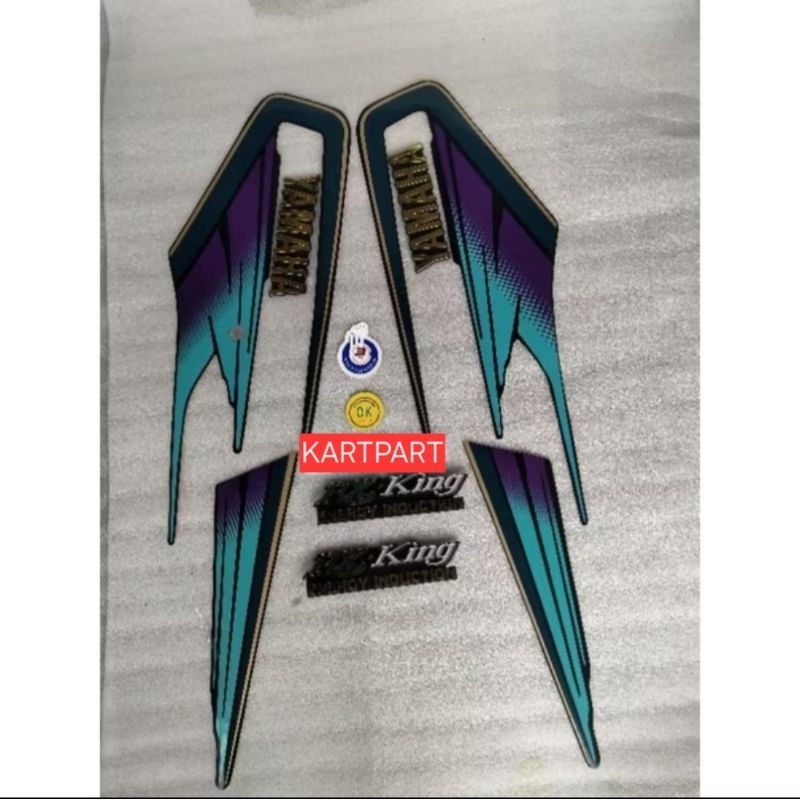 Striping stiker Lis RX king 95 Lengkap emblem
