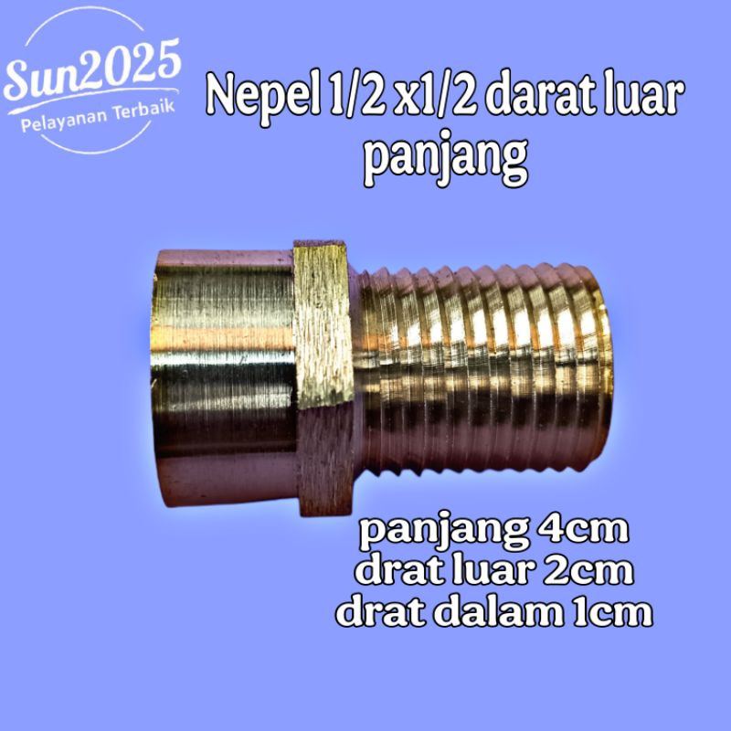 Sambungan kran drat panjang sok kran KUNINGAN
