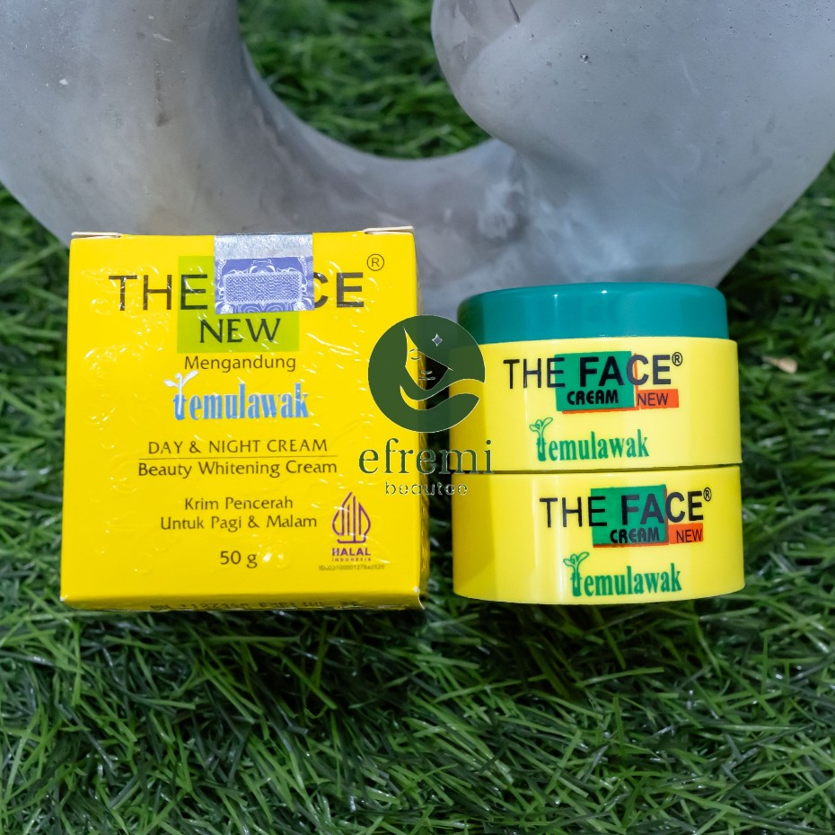 THE FACE Temulawak Day & Night Cream 50gr - TEMULAWAK EXTRACT CREAM MALAM DAN SIANG CREAM PENCERAH W