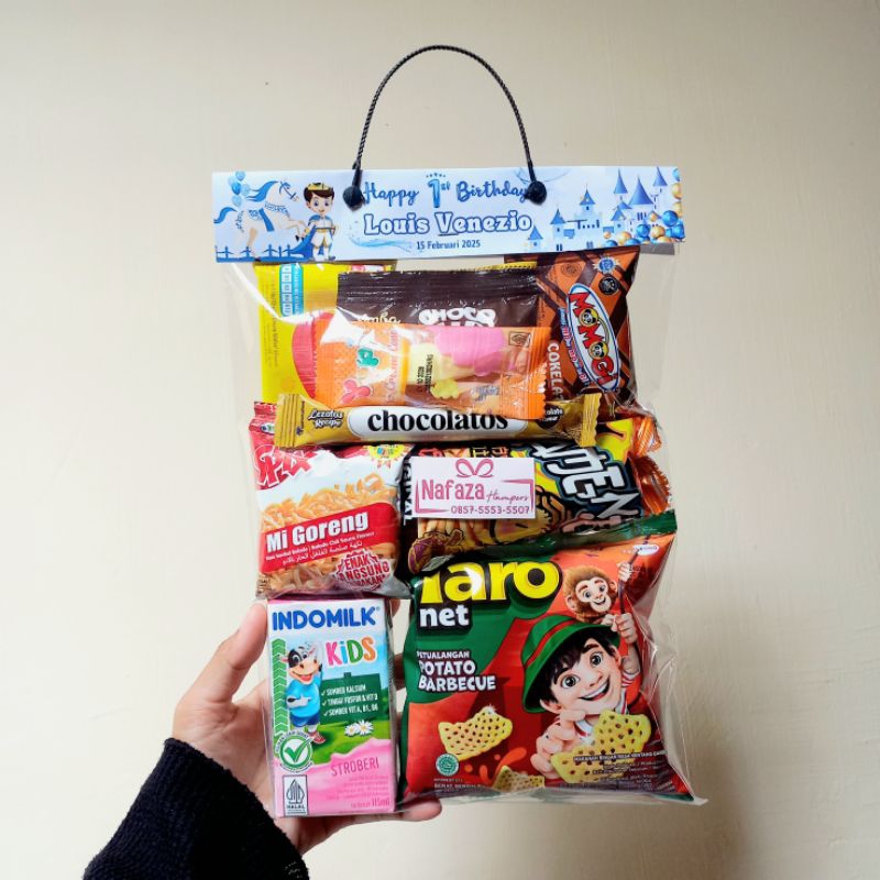

Hampers Snack Medium | Hampers Snack Ulang Tahun | Souvenir Snack | Hampers Lebaran | Snack Ulang Tahun | Souvenir Tasyakuran | Snack Agustusan | Hampers Snack Murah | Hampers Snack