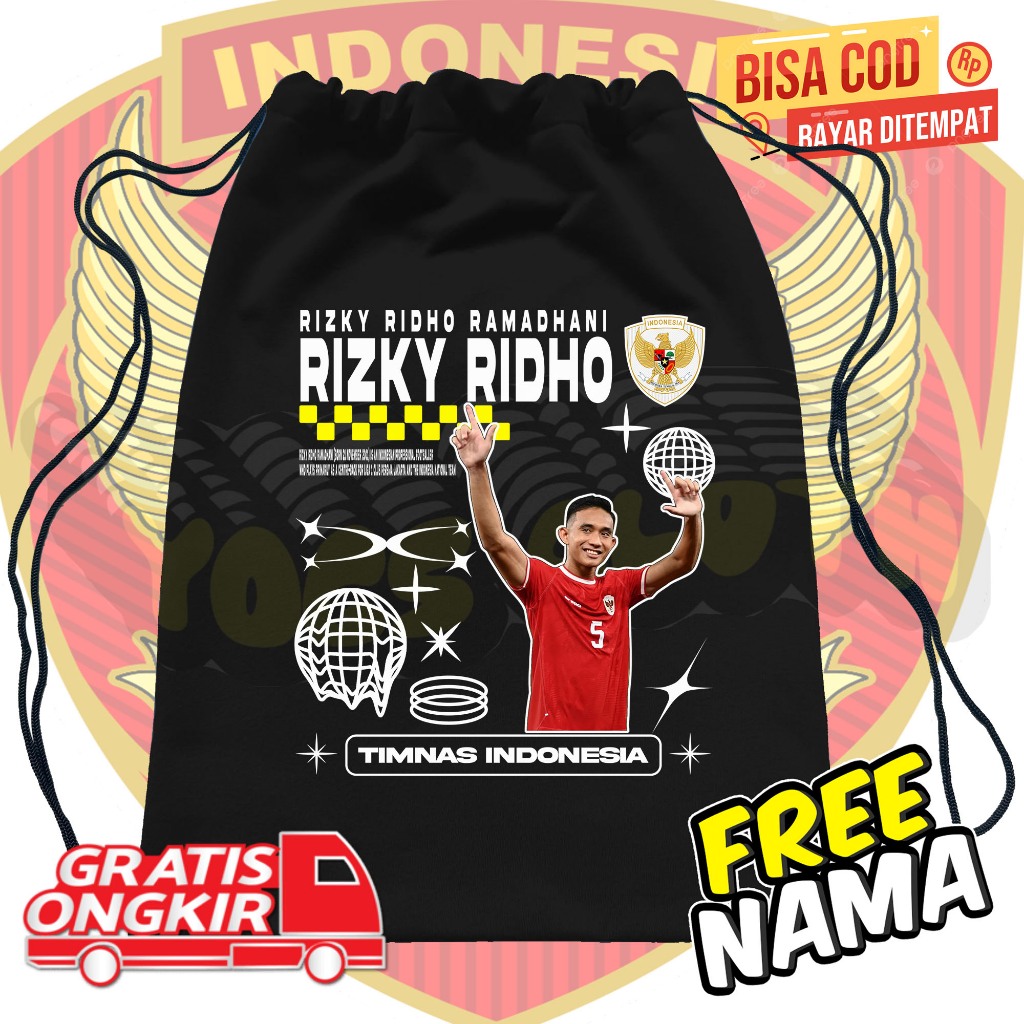 BISA COD TAS SERUT ANAK STRINGBAG RIZKY RIDHO TIMNAS INDONESIA PLAYER Fashion