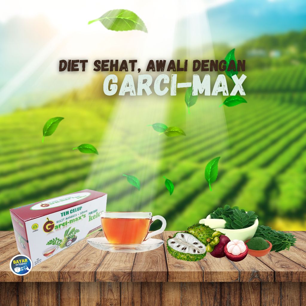 

TEH CELUP GARCY GARCI MAX'S KULIT MANGGIS SIRSAK KELOR ANTIOKSIDAN TINGGI original 100%