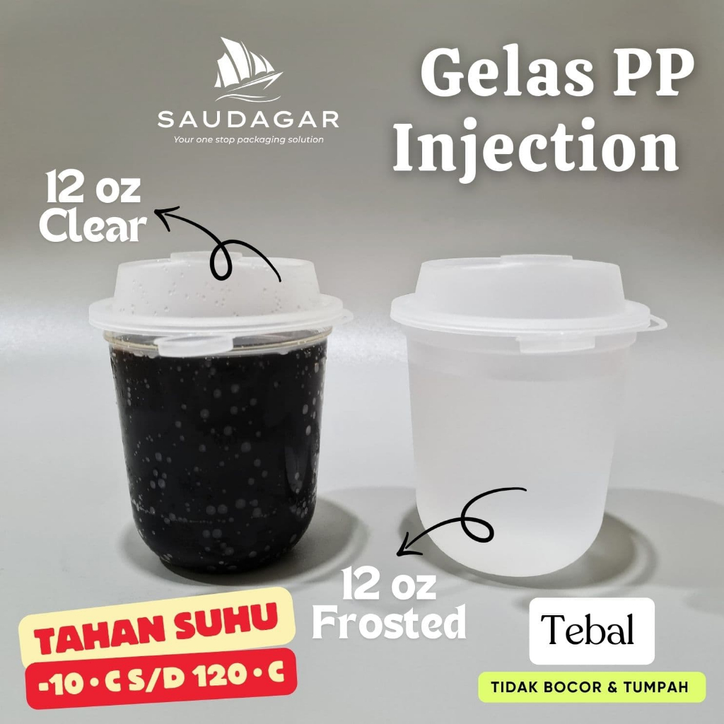 Gelas cup PP injection 12 oz / Gelas Thinwall 380 ml