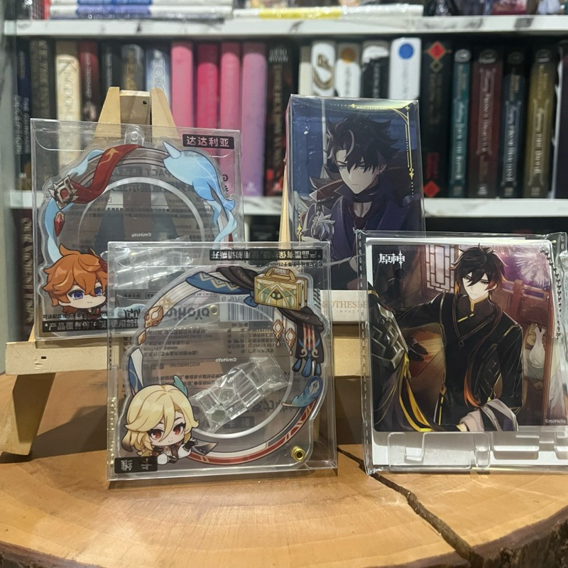 OFFICIAL Ready Stock Genshin Impact Acrylic Badge Cover Jewel Keychain Standee Wriothesley Kaveh
