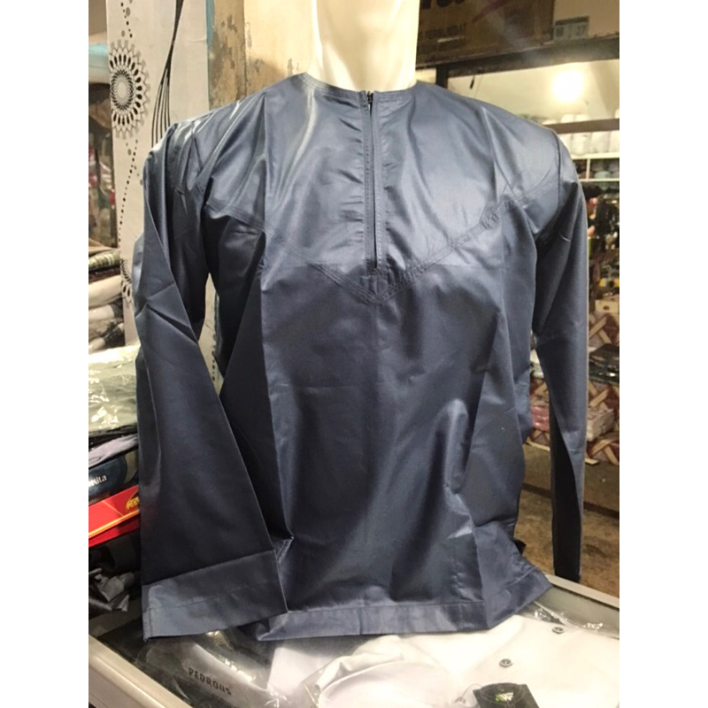 KOKO AL CAMAL OBLONG ABU DHABI KOKO PRIA MUSLIM LENGAN PANJANG BAJU MUSLIM POLOS SIMPEL