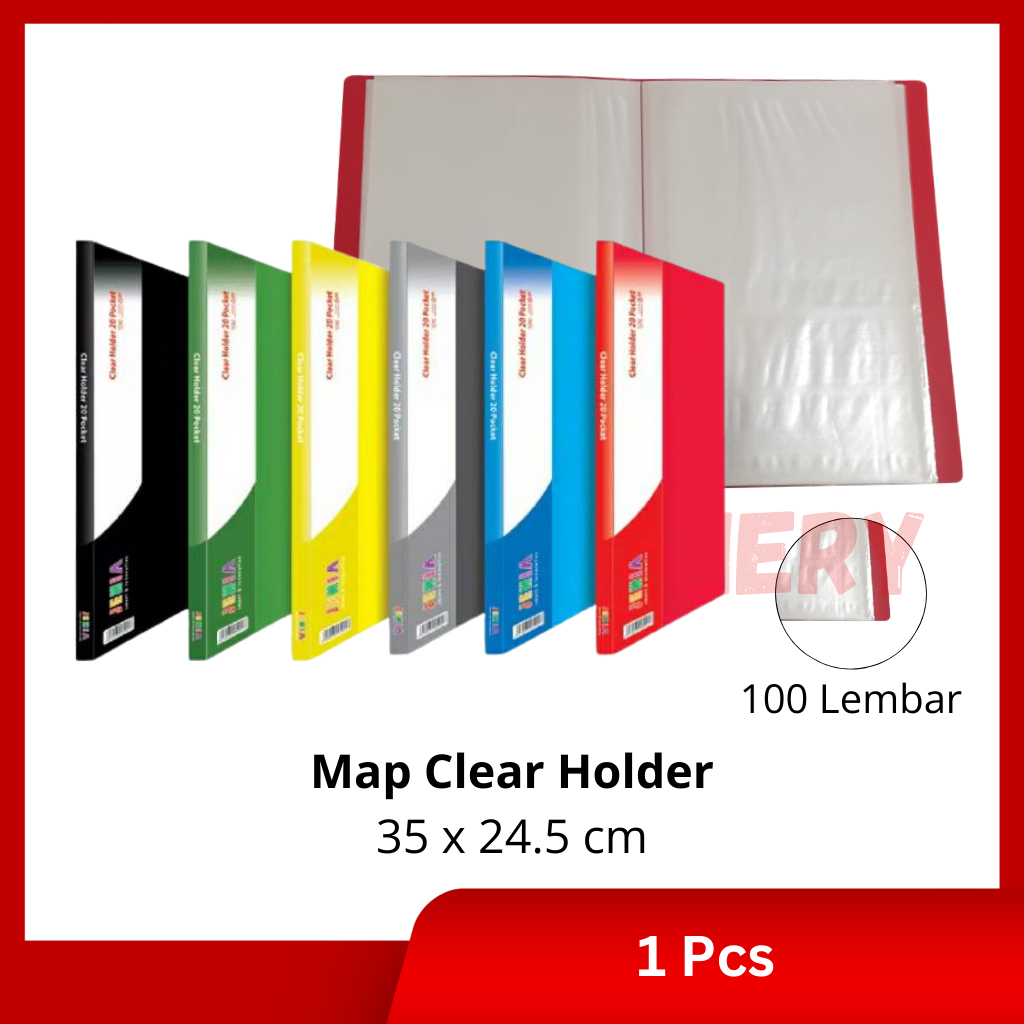 

[1 Pcs] Map Clear Holder 100 Lembar Murah / Dokumen Keeper / Display Book / Map Plastik 100 Lembar