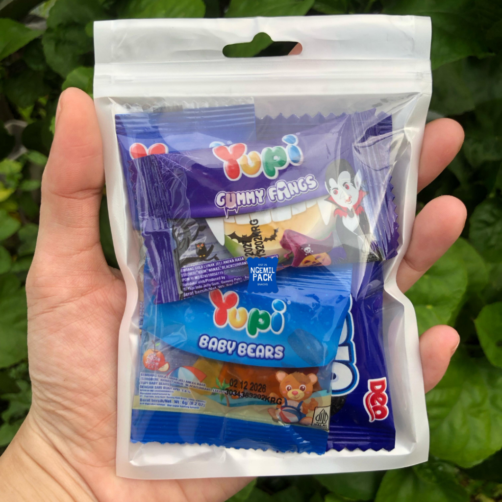 

B04 - Mini Gift Snack / Mini Hampers Snack Tema POLOS BIRU @50Gr