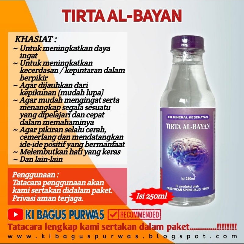 

TIRTA AL-BAYAN - AIR MINERAL