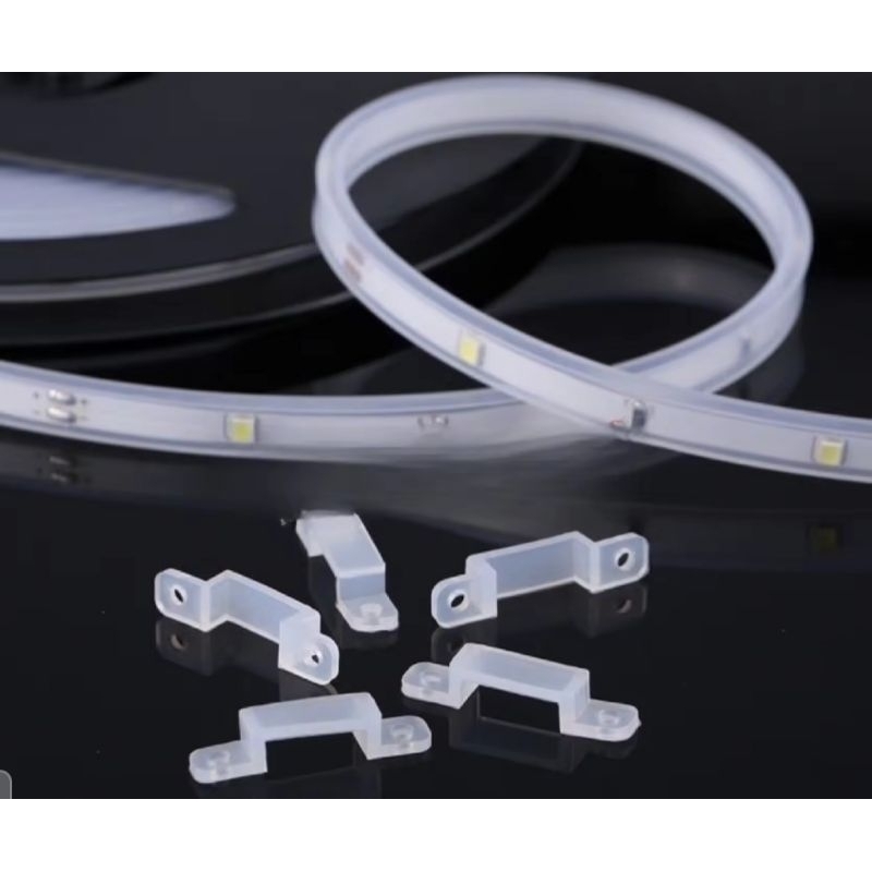 5050/2835 Klem Kabel LED Strip Transparan /Klem lampu LED Strip Bening