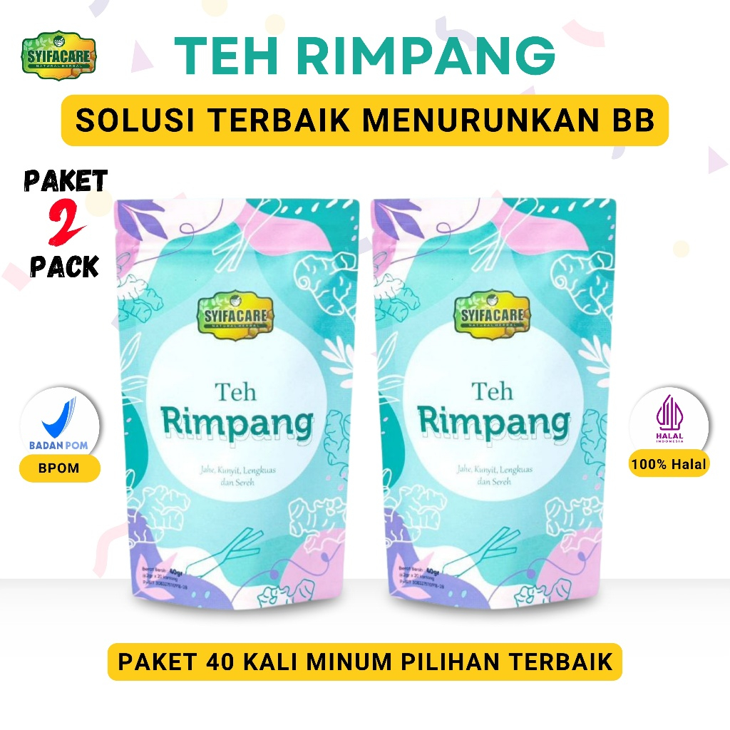 

Paket 2 Bungkus Teh Rimpang Syifacare Teh Celup Rempah 100% Bahan Alami Melancarkan Haid | Teh Diet