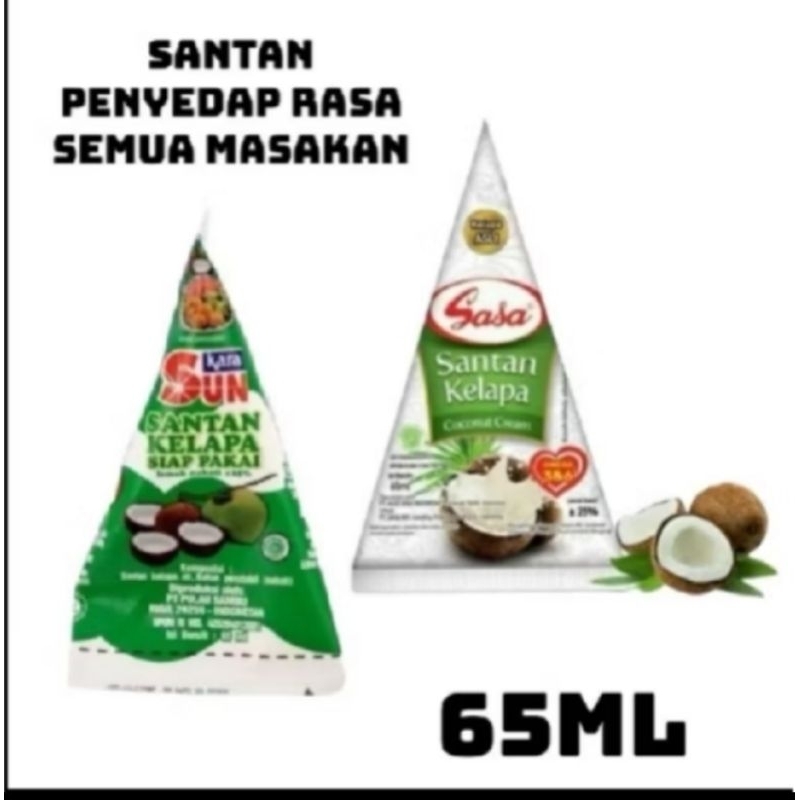 

MURAH Santan Cair Siap Pakai ready banyak ( ECER sun kara dan sasa santan 65ml )