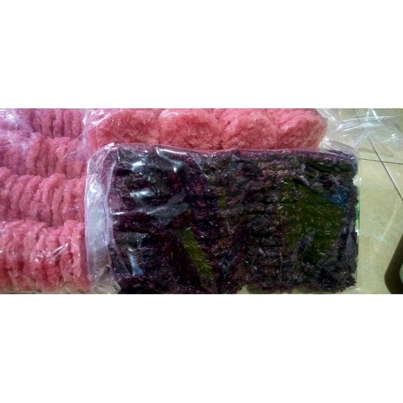 

RENGGINANG KETAN HITAM MENTAH/RENGGINANG TERASI