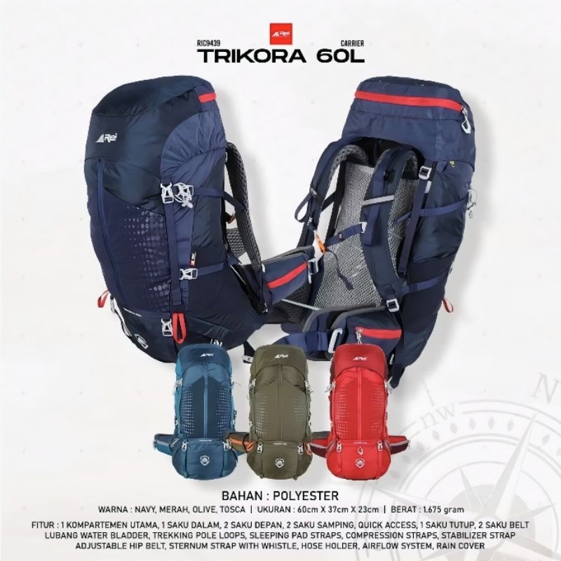 carrier Arei premium trikora 60L