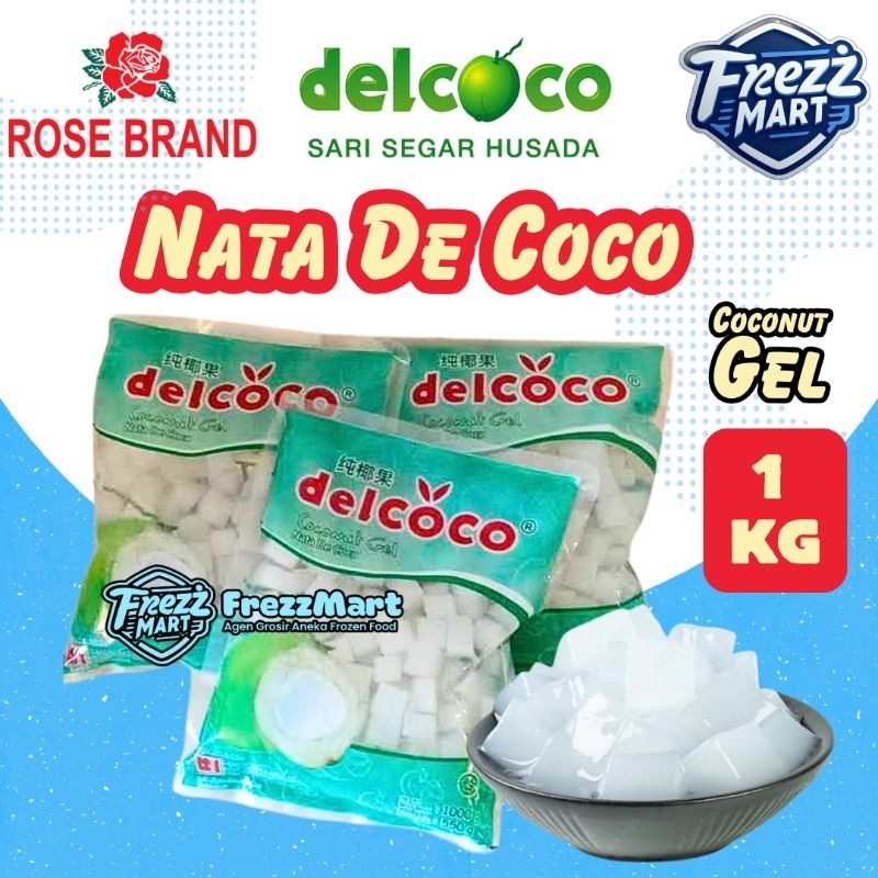 

Delcoco Nata De Coco 1kg Coconut Gel Topping Jelly By Rose Brand Minuman Kelapa Segar Lebaran