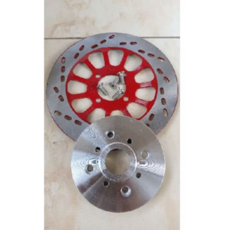 Plendes Adaptor Cakram Belakang Bebek Tromol Kecil set Disc Cakram PNP Supra Grand Revo