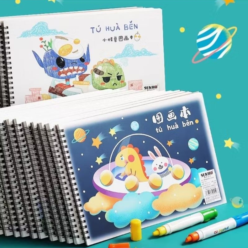 

BUKU GAMBAR ANAK SKETCHBOOK A4 DRAWING BOOK JILID SPIRAL KERTAS TEBAL 30LBR