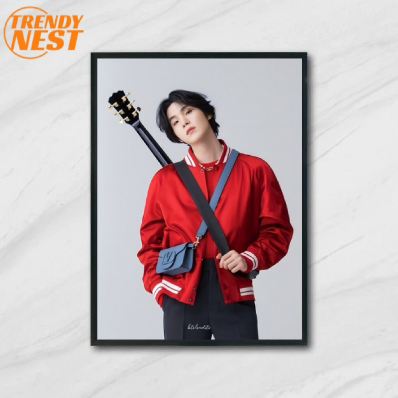 Bingkai  suga bts Aesthetic | Koleksi ARMY | Hiasan Meja & Dinding