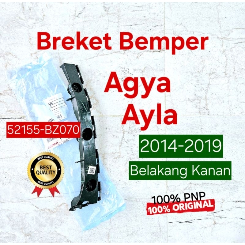 Bracket Pangkon Breket Braket Bemper Body Agya Ayla KANAN Belakang 2014 2015 2016 2017 2018 2019