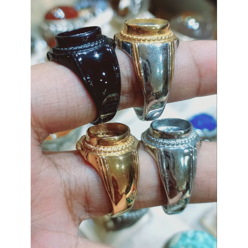 Emban cincin ring titanium super tanam 8x10