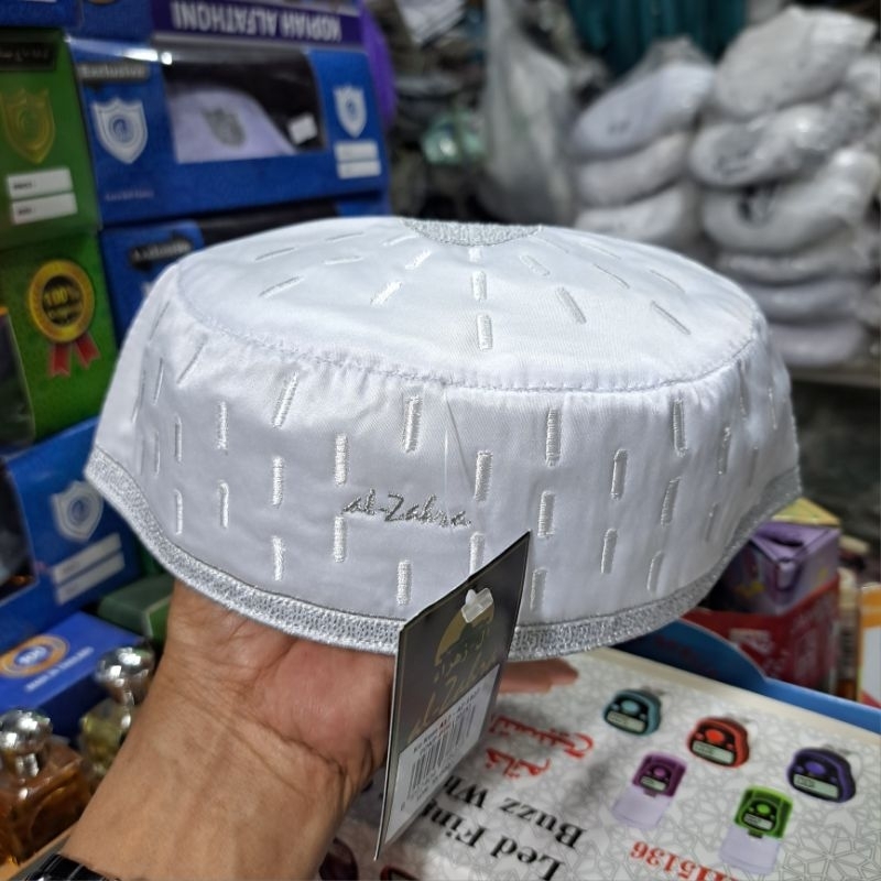 KOPIAH AL ZAHRA DAN PECI HITAM AL ZAHRA  MADINAH