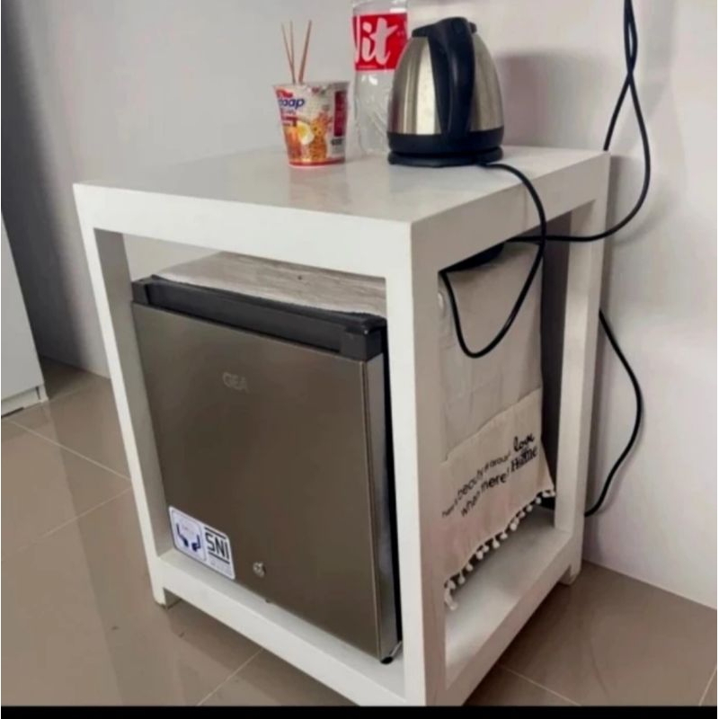 meja kulkas mini/meja kulkas portabel