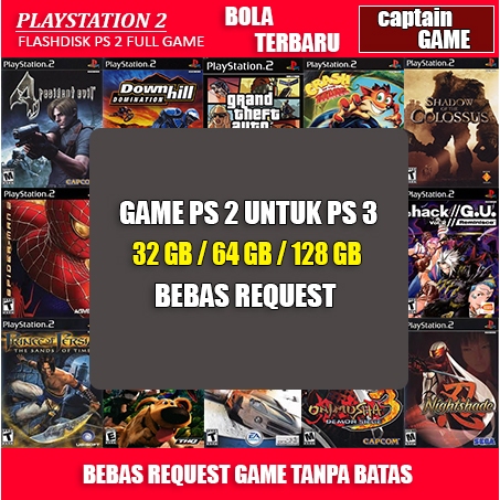 PROMO PAKET FLASH DISK ISI GAME PS 2 UNTUK PS 3