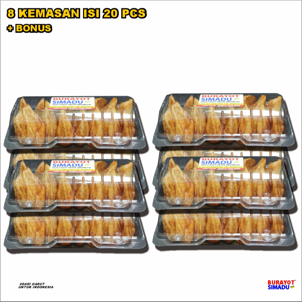 

Hampers Lebaran 8 Boks isi 17pcs + Bonus Free 1 Boxs Burayot Simadu Gula Aren Asli Garut Limerence