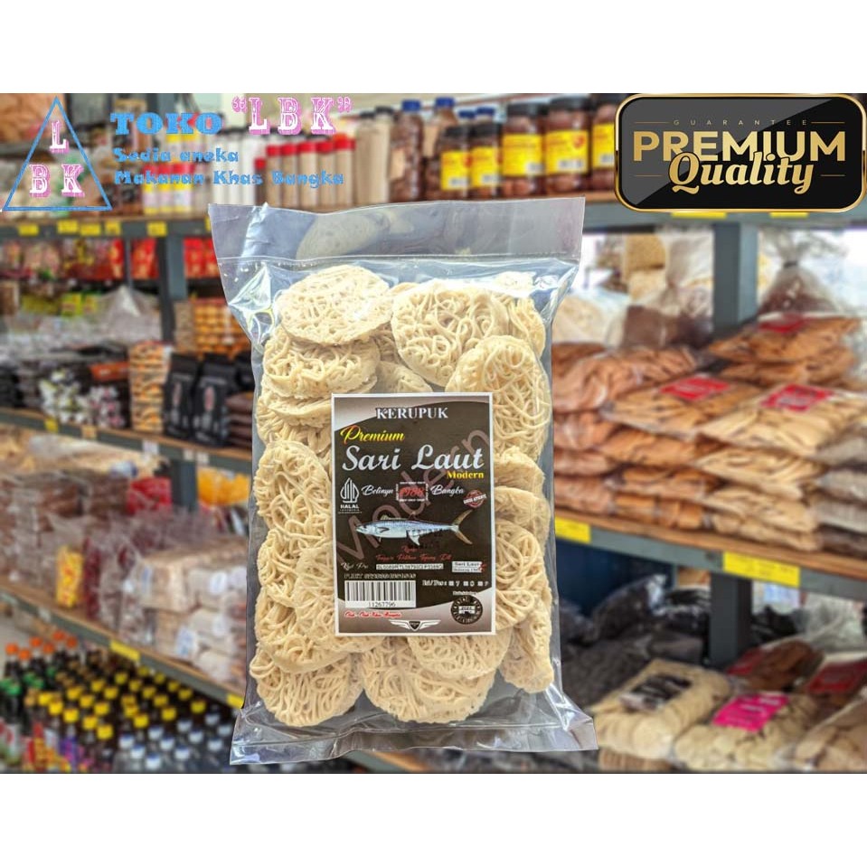 

Kerupuk Ikan Tenggiri Premium Lebar Sari Laut Belinyu ( Mentah ) 500 gr