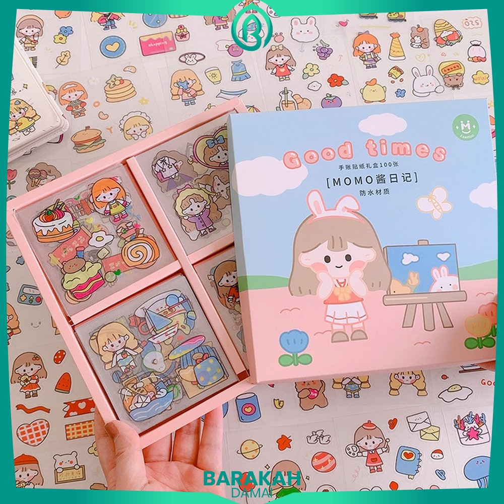 

Stiker Buku Diary Tumblr Botol Karakter Lucu 2D Isi 100pcs / Sticker Lucu Kekinian Dekorasi Scrapbook Sticker Aesthetic Barakah Damai C473