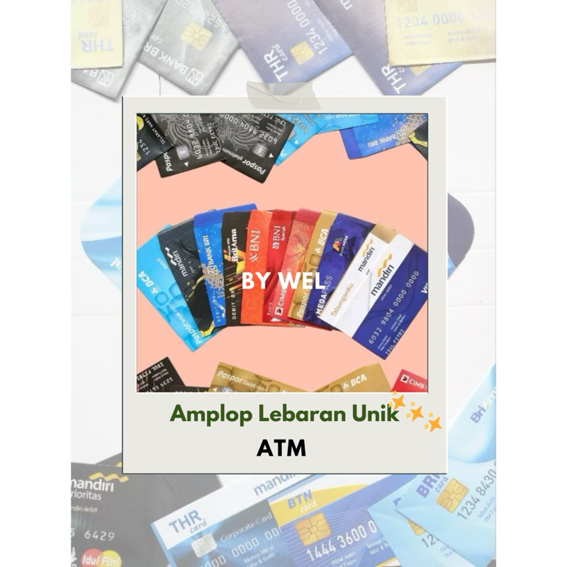 

(Isi 10 pcs)Amplop Lebaran Unik/Lucu/Trend 2025 Bentuk ATM