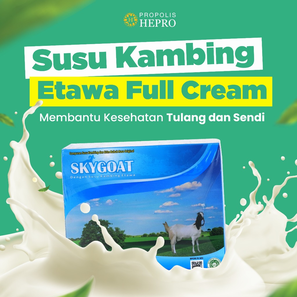 

Susu Kambing Etawa Susu Skygoat Full Cream Isi 10 Sachet [BOX]
