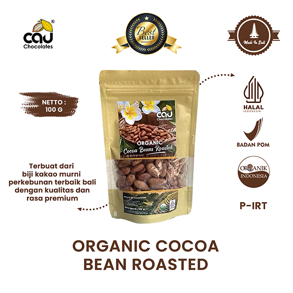 

CAU CHOCOLATES - Cocoa Roasted Organic / Biji Kakao Organik - 100 gr