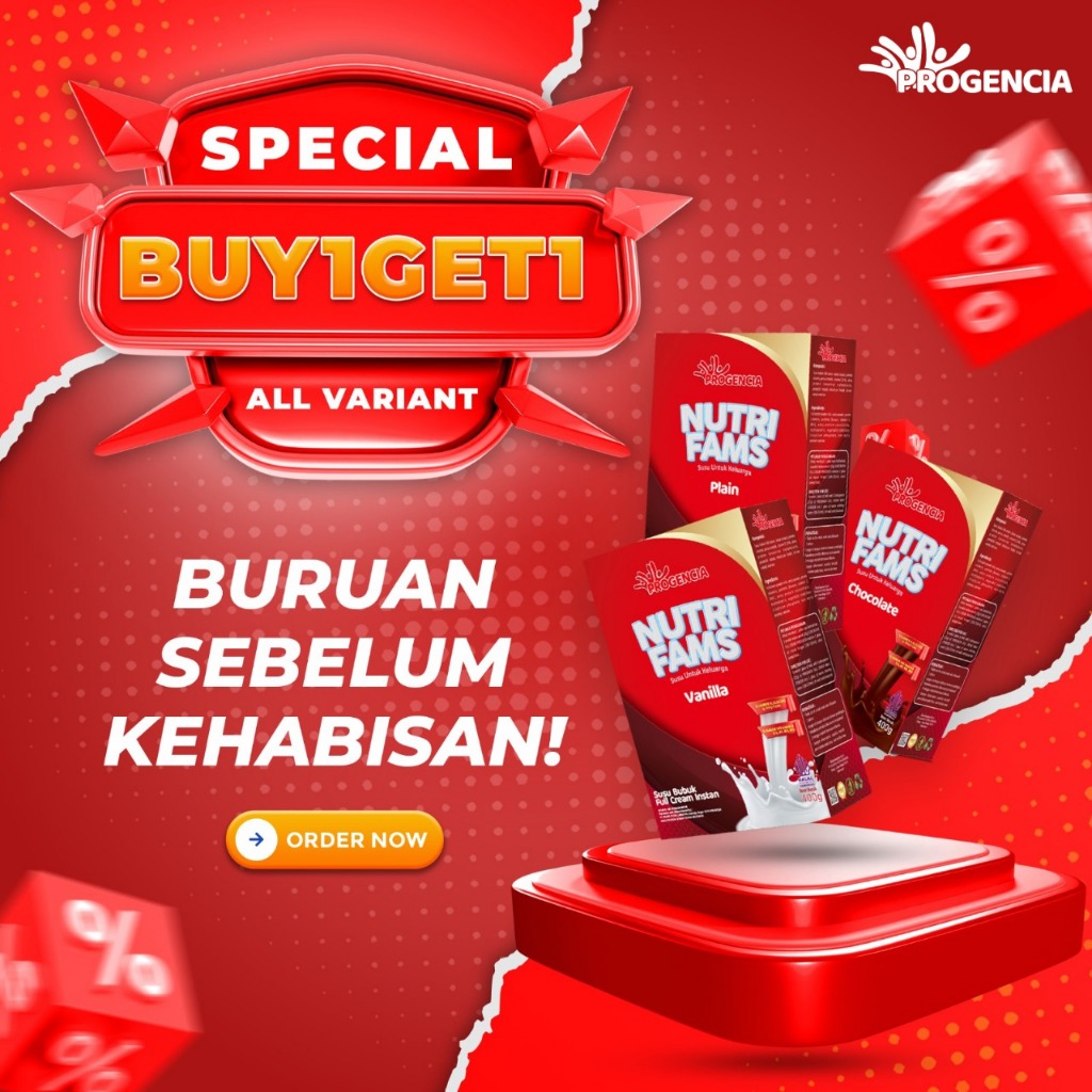 

PROGENCIA Nutrifams Susu Bubuk box 400 gr rasa cokelat