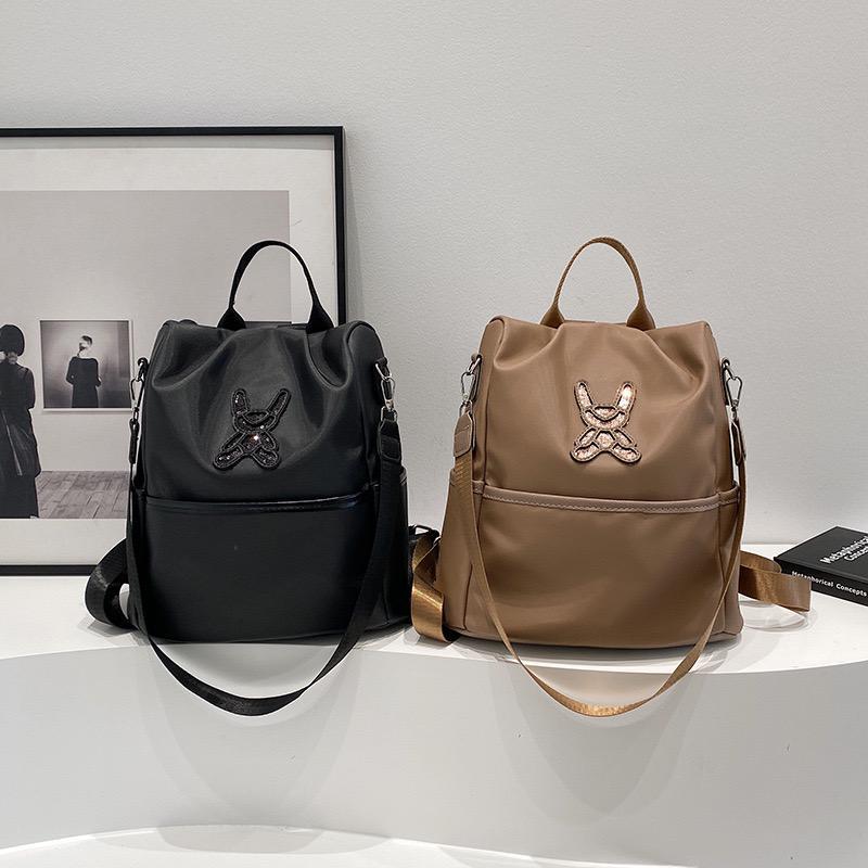 7048 Tas Ransel Wanita Motif Beruang Backpack 2in1 Waterproof