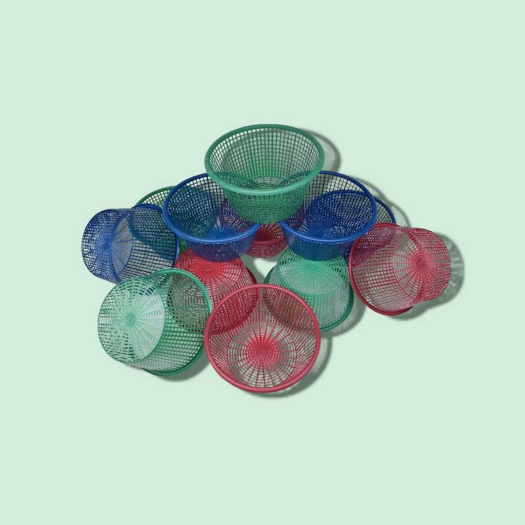 [12Pcs] Besek  / Besek Telor / Besek Plastik / Keranjang Plastik / Keranjang Pesta