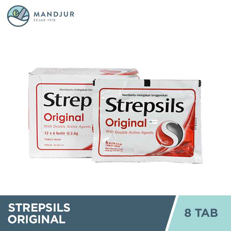 

Strepsils (Original) Sachet - Permen Pelega Sakit Tenggorokan