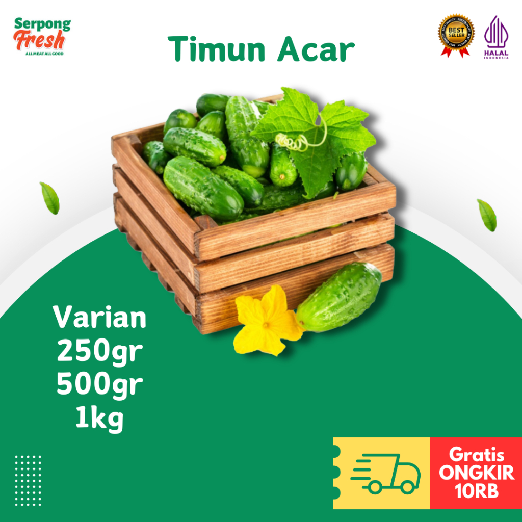 

Timun Acar Mentimun Ketimun Cucumber Segar 250gr 500gr 1kg Sayuran FRESH