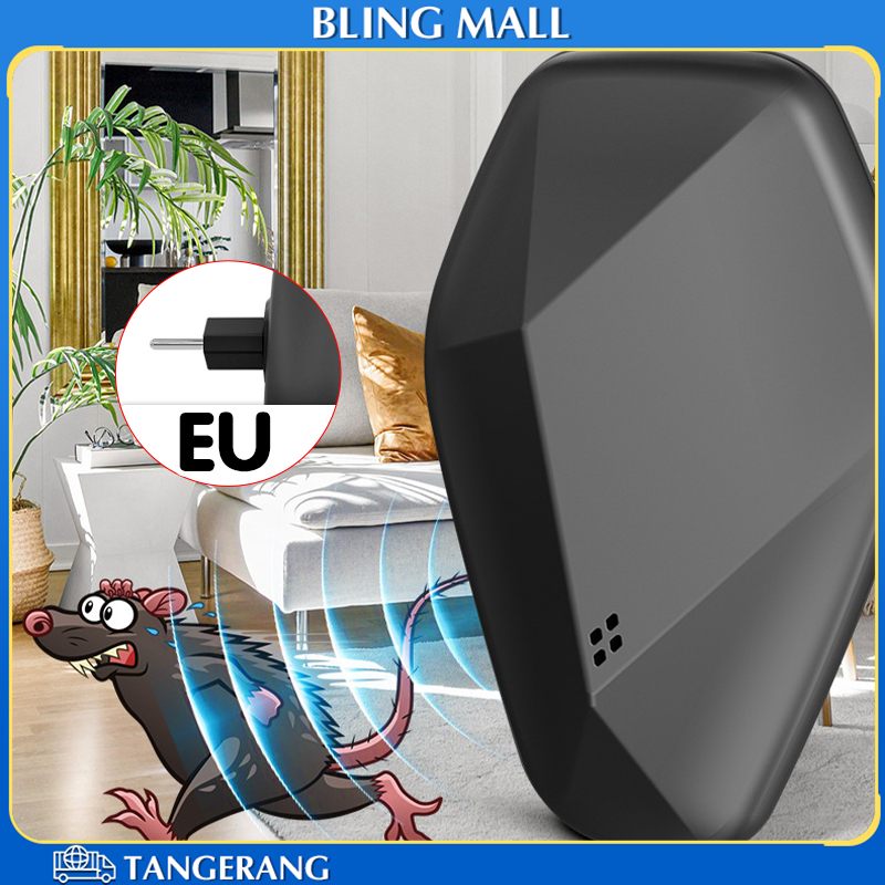 Ultrasonic Pengusir Tikus EU Suara Pengusir Tikus Anti Tikus Pengusir Tikus Elektronik Portabl