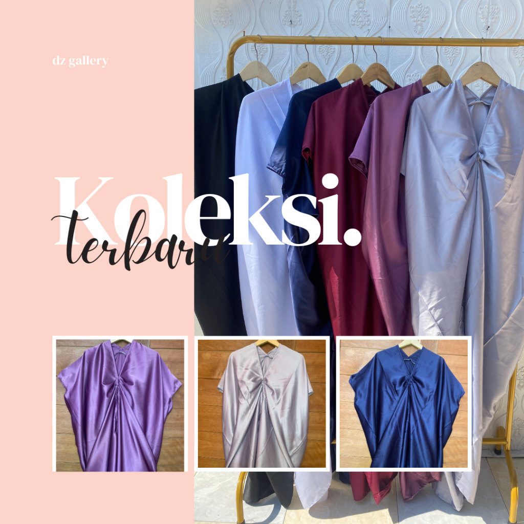 Dress Satin Velvet Dress Kondangan Bridesmaid Kaftan Satin Fashion Muslim  Atasan Wanita Muslimah  K