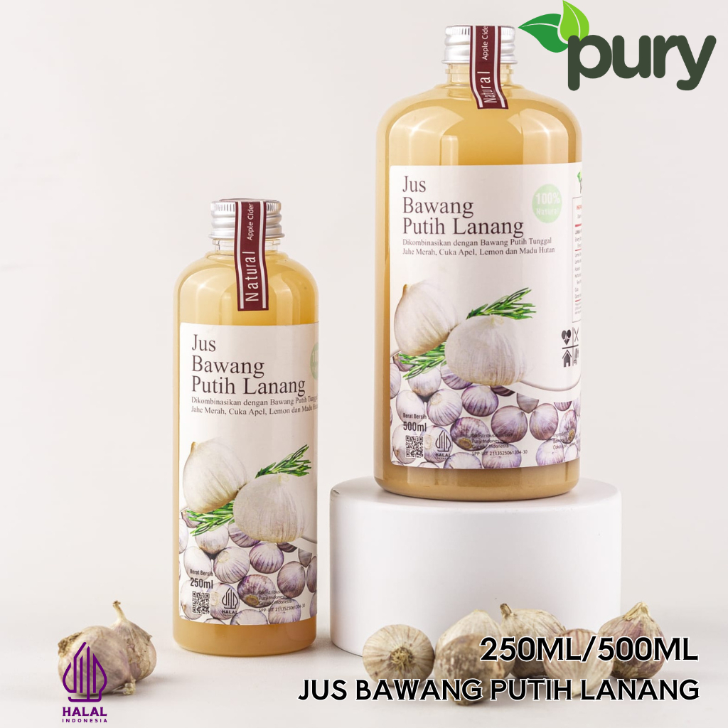 

PURY - Jus Bawang Putih Tunggal Lanang Cuka Apel Sari Lemon Madu Hutan