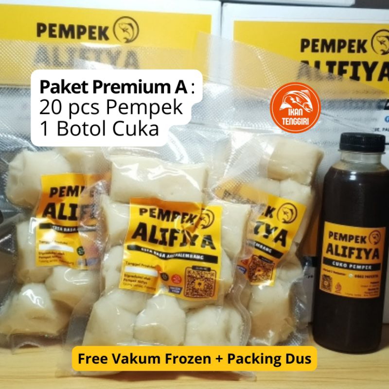 

Paket Premium A Pempek Ikan Tenggiri 20 pcs + Cuko Kental 1btl