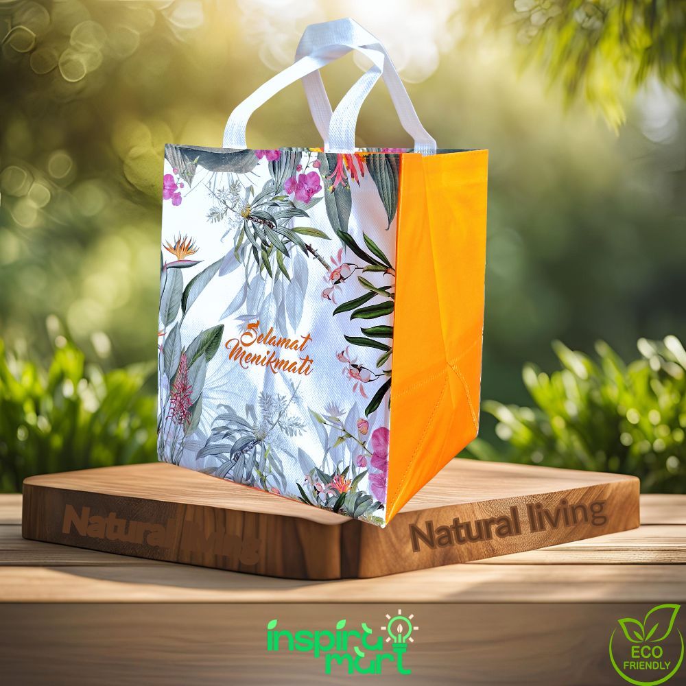 

Inspira Mart - Tas Hajatan Laminasi Eco Bloom (22x22x30 cm, 6 Warna, Per Lusin)