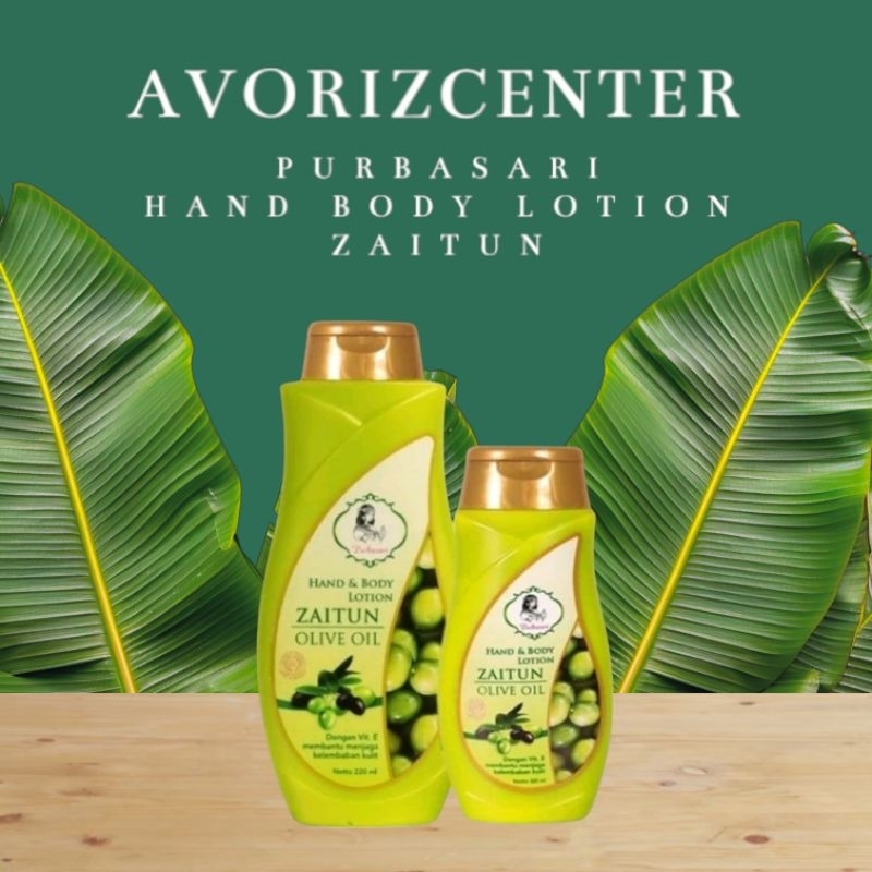 Purbasari hand & body lotion zaitun olive oil